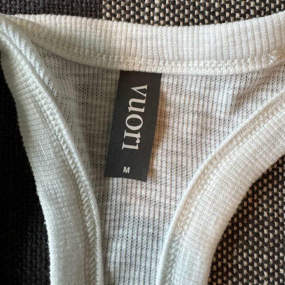 Vuori White High-Neck Ribbed Tank - Picture 5 of 8